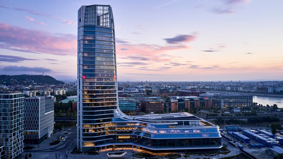 MOL Campus tower in Budapest
